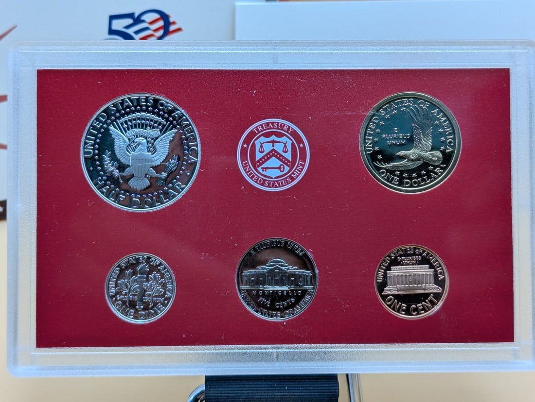 2001-S United States Mint Silver Proof Set 10 Coins Complete OGP with COA - 5