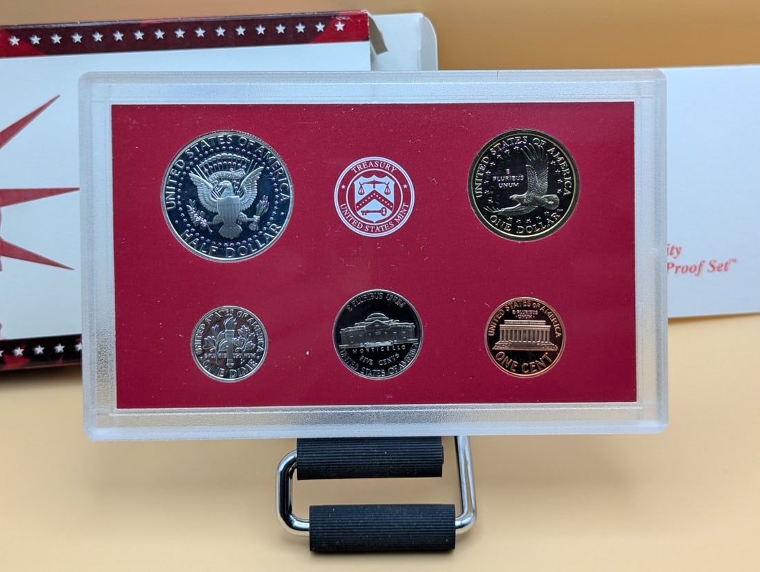 2002-S United States Mint Silver Proof Set 10 Coins with OGP COA 90% Silver - 5