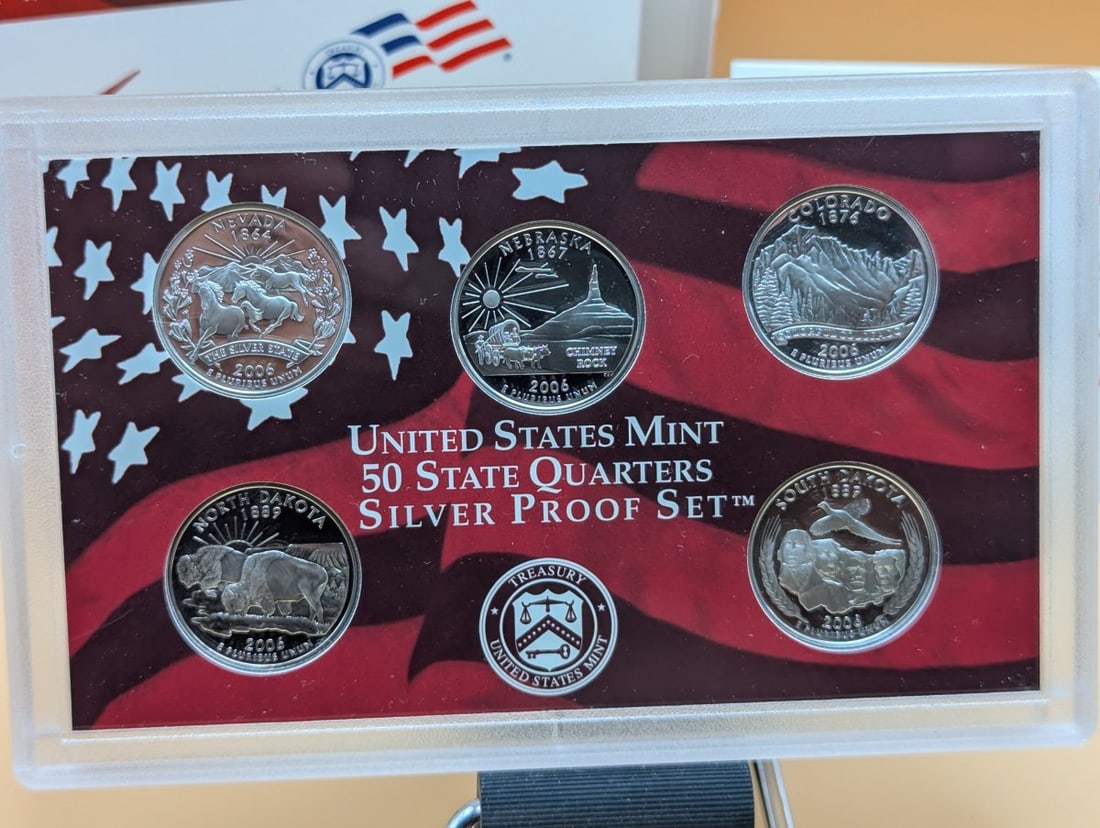 2006-S United States Mint Silver Proof Set with Box & Certificate of Authenticity - 3