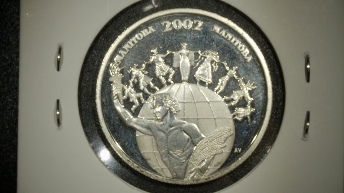 2002 Canada 50 Cents Manitoba Sterling Silver Proof Coin by Dora de PÃ©dery-Hunt - 2