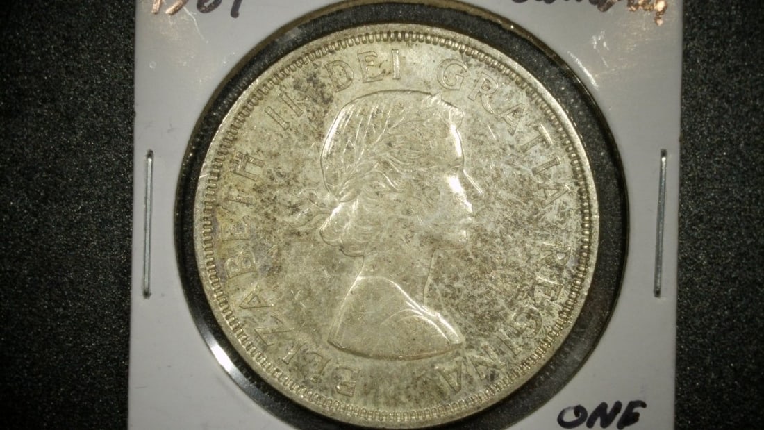 1964 Canada Silver Dollar Charlottetown Quebec Commemorative Uncirculated Coin (1 of 2)