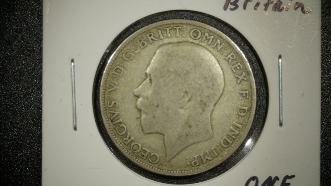 1920 Great Britain One Florin Coin George V Very Good Sir Edgar Bertram Mackennal: **Important** Please read below description on how to avoid high shipping costs. This is a 1920 One Florin coin from Great Britain, featuring the reign of King George V. The coin has been
