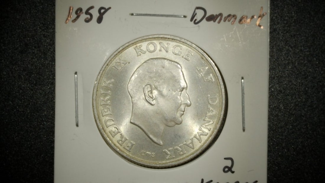 Danish 1958 2 Kroner Frederick IX & Princess Margrethe & 1953 Greenland Expedition Coins: **Important** Please read below description on how to avoid high shipping costs. This is a collection of three high-grade Danish 2 Kroner coins. The lot includes a 1953 Greenland Expedition