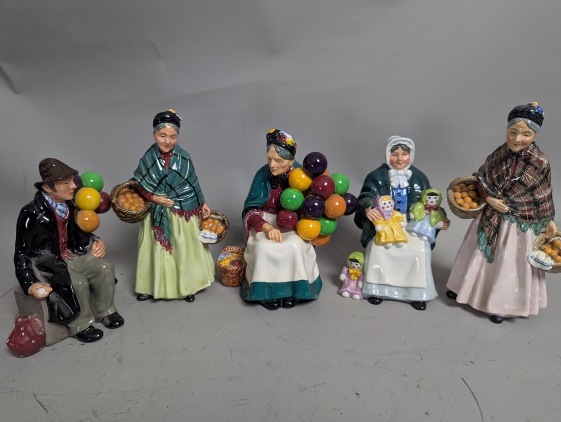 Royal Doulton Character Figurines Collection Street Vendors Nostalgic English Life (1 of 11)