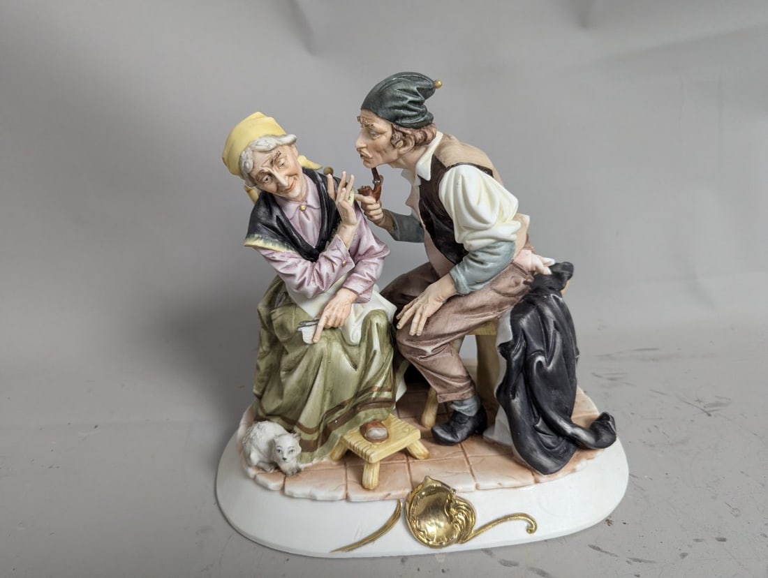 Arnart Creations Porcelain Figurines Elderly Couple Cobbler Old Man Bust - 6