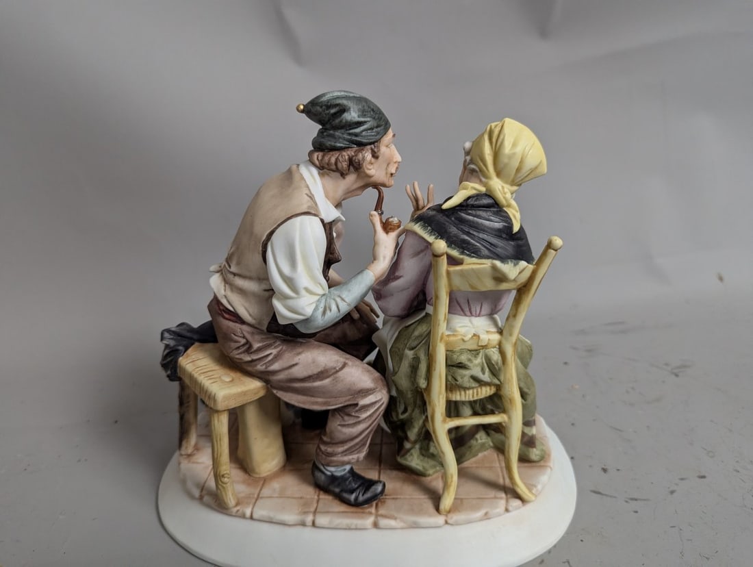 Arnart Creations Porcelain Figurines Elderly Couple Cobbler Old Man Bust - 7