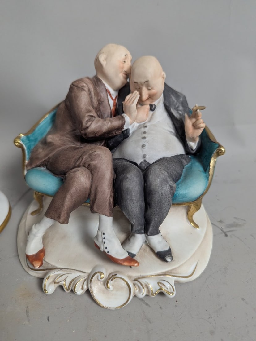 Lot of 7 Italian Pottery Figurines Capodimonte Bruno Merli Agostinelli Pucci - 11