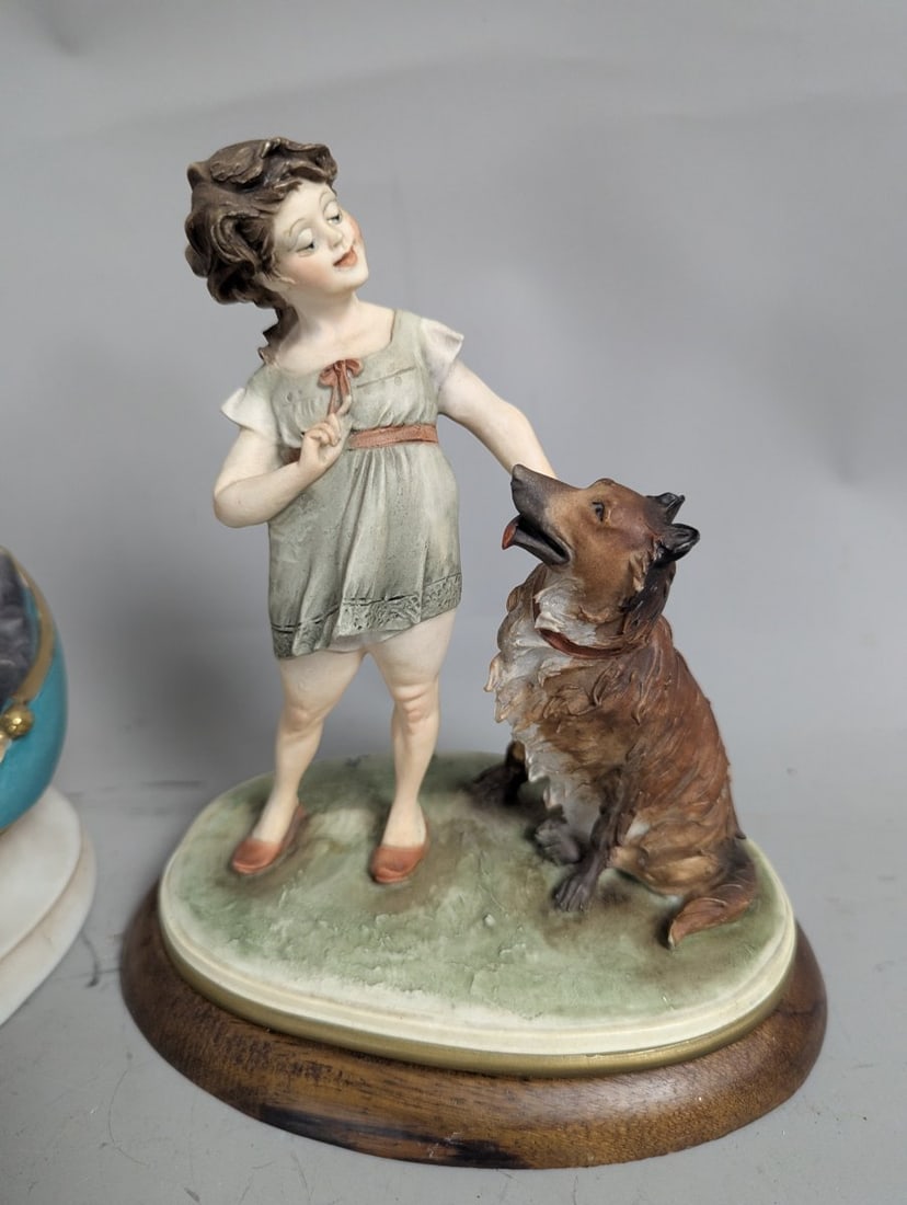 Lot of 7 Italian Pottery Figurines Capodimonte Bruno Merli Agostinelli Pucci - 9