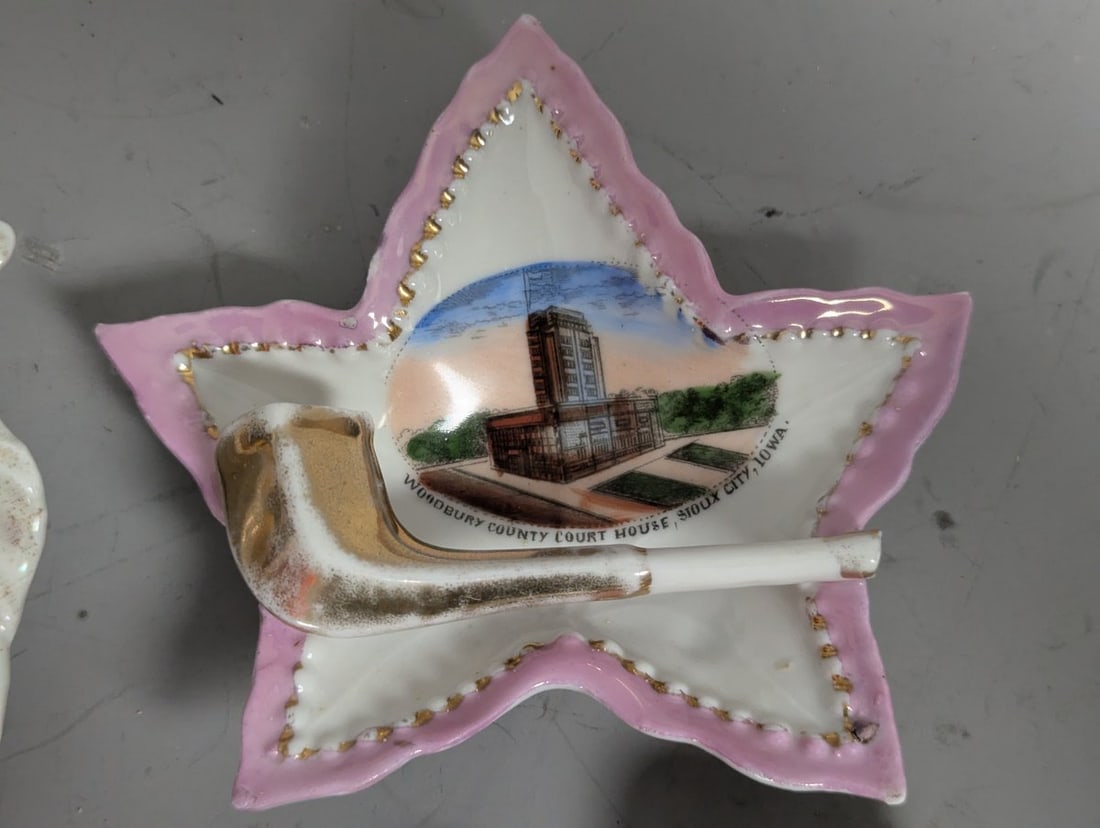 Vintage Ceramic Pipe Holders Collection Decorative Trinket Dishes Rosenthal Bavaria - 9