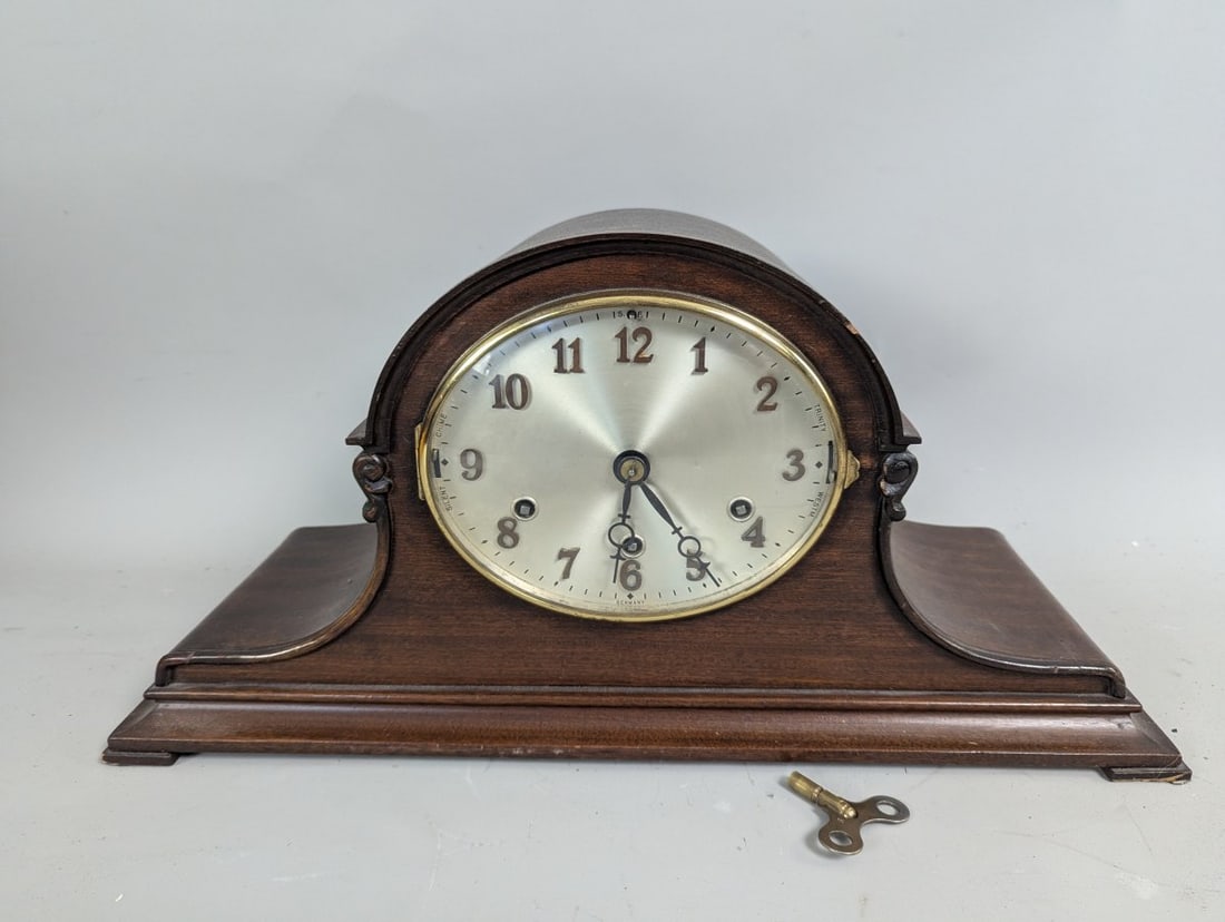 Celebrate Westminster-Trinity Chime Mantel Clock with Key and Pendulum (1 of 10)