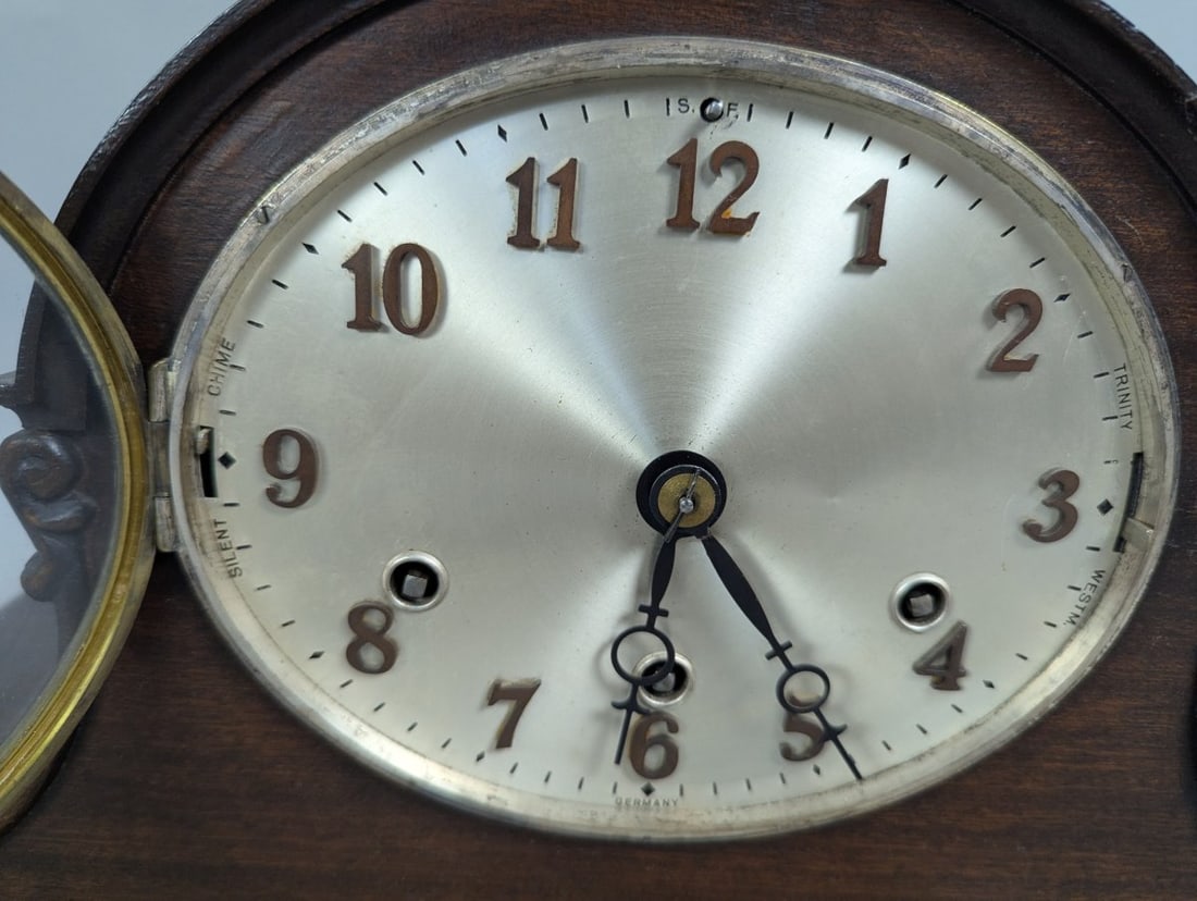 Celebrate Westminster-Trinity Chime Mantel Clock with Key and Pendulum - 2