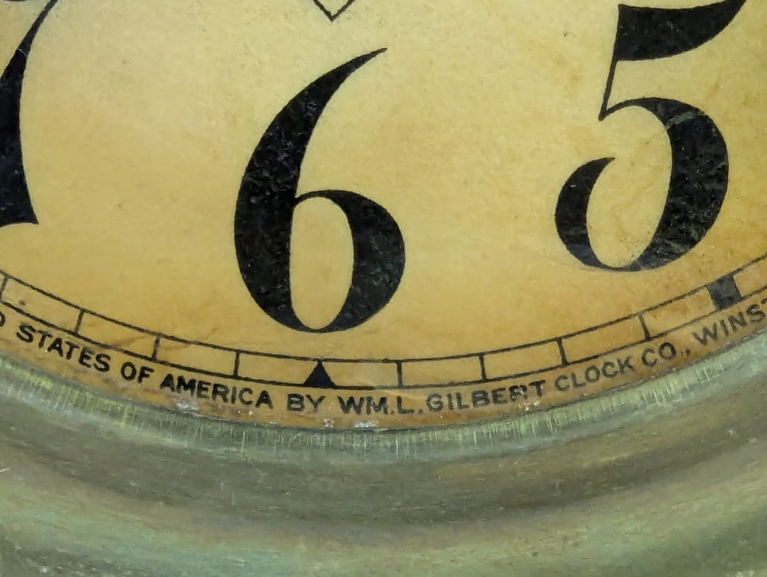 Wm L Gilbert Clock Co No 203 Gothic Mantel Clock Original Pendulum Antique Timepiece - 3