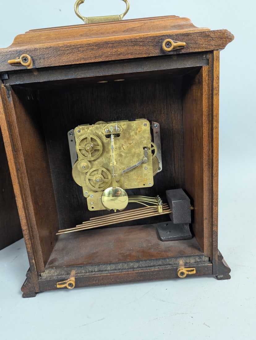 Emperor Key-Wind Mantel Clock with German Hermle Movement and Pendulum - 7
