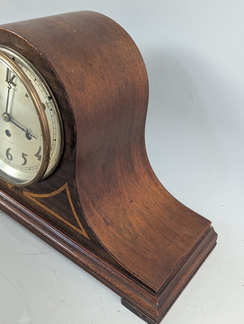 Seth Thomas Tambour Mantel Clock Classic Chiming Design in Working Order with Pendulum - 5
