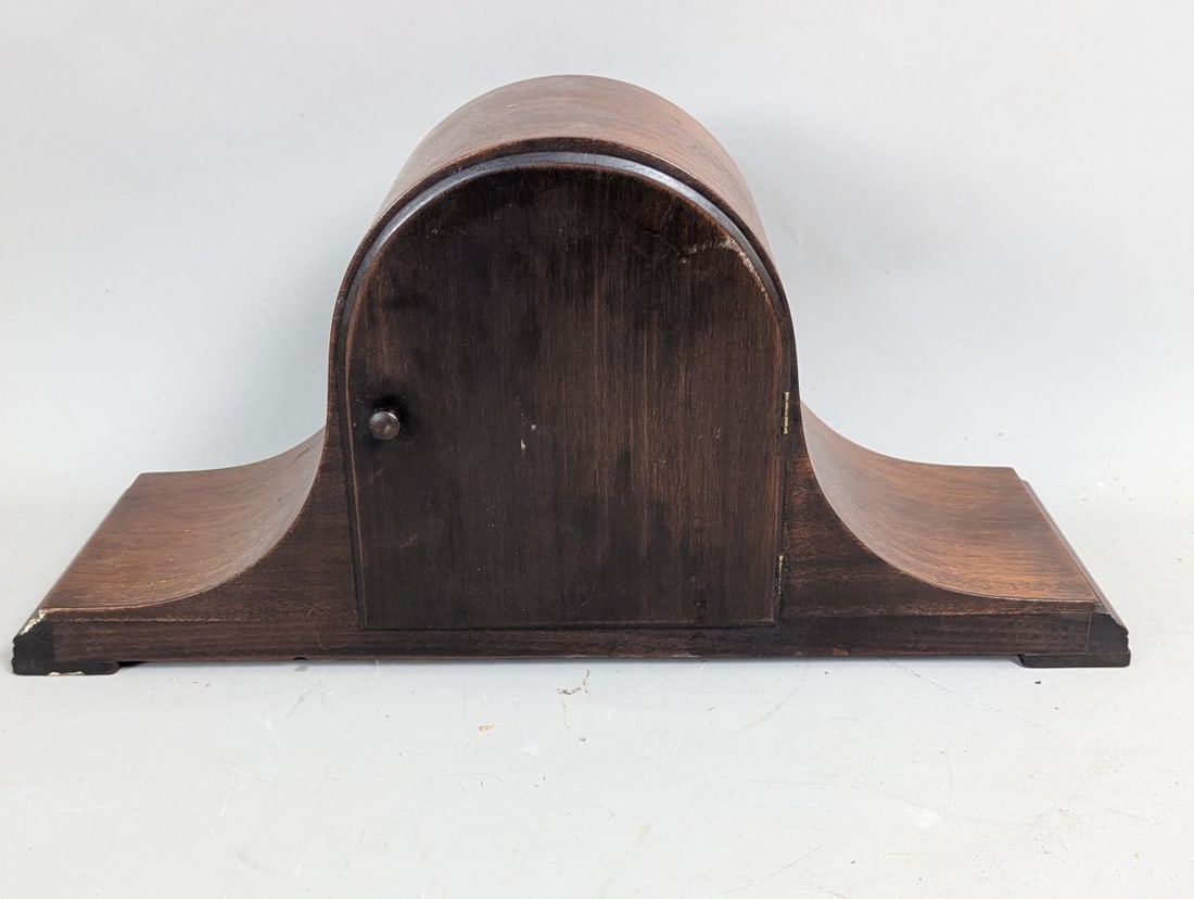 Seth Thomas Tambour Mantel Clock Classic Chiming Design in Working Order with Pendulum - 7