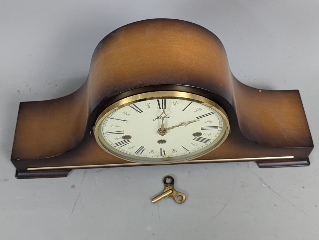 Klaus Napoleon Hat Mantel Clock Franz Hermle Movement Classic Home Decor Timepiece - 3