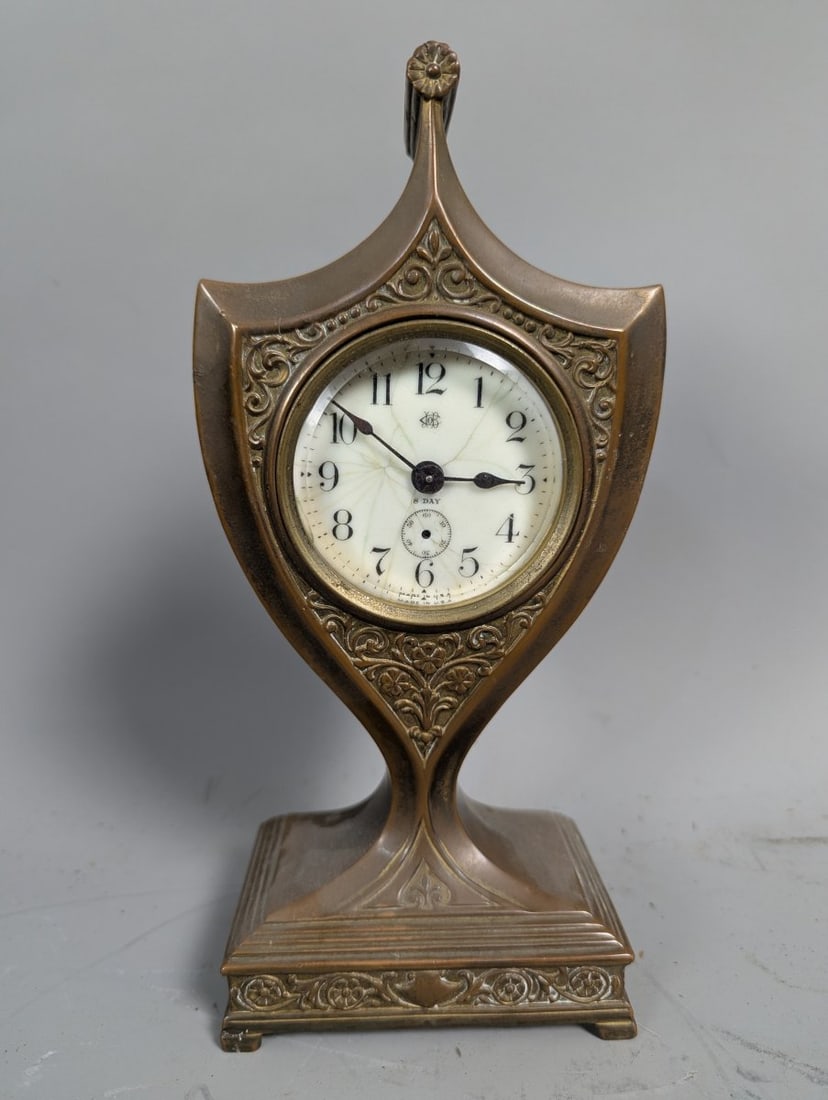 Jennings Brothers Art Nouveau Mantel Clock JB 1278 Vintage Decorative Timepiece (1 of 7)