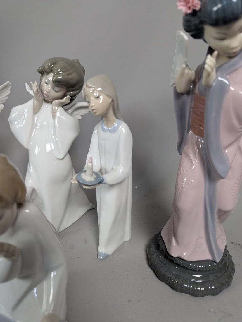 LladrÃ³ Porcelain Figurine Collection 15 Pieces Including Angels and Religious Figures - 11