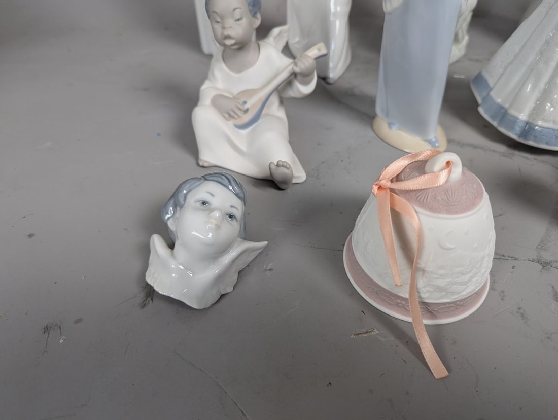 LladrÃ³ Porcelain Figurine Collection 15 Pieces Including Angels and Religious Figures - 2