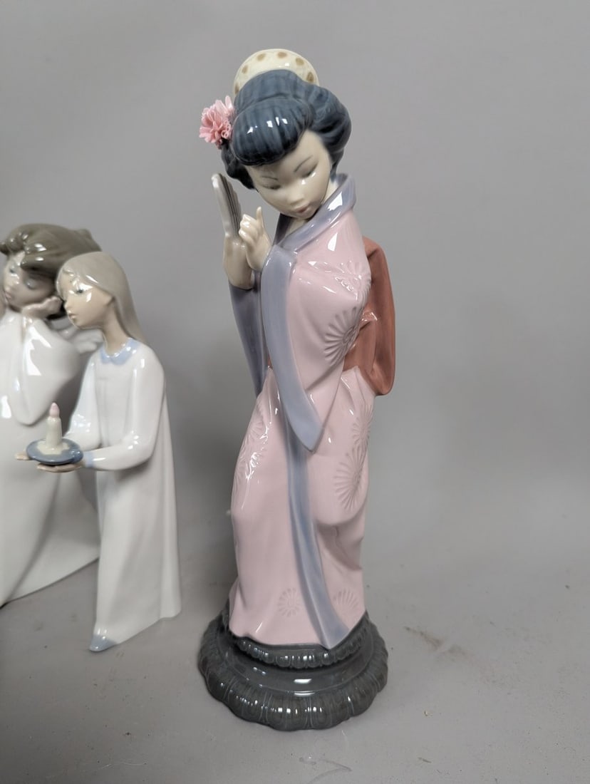 LladrÃ³ Porcelain Figurine Collection 15 Pieces Including Angels and Religious Figures - 5