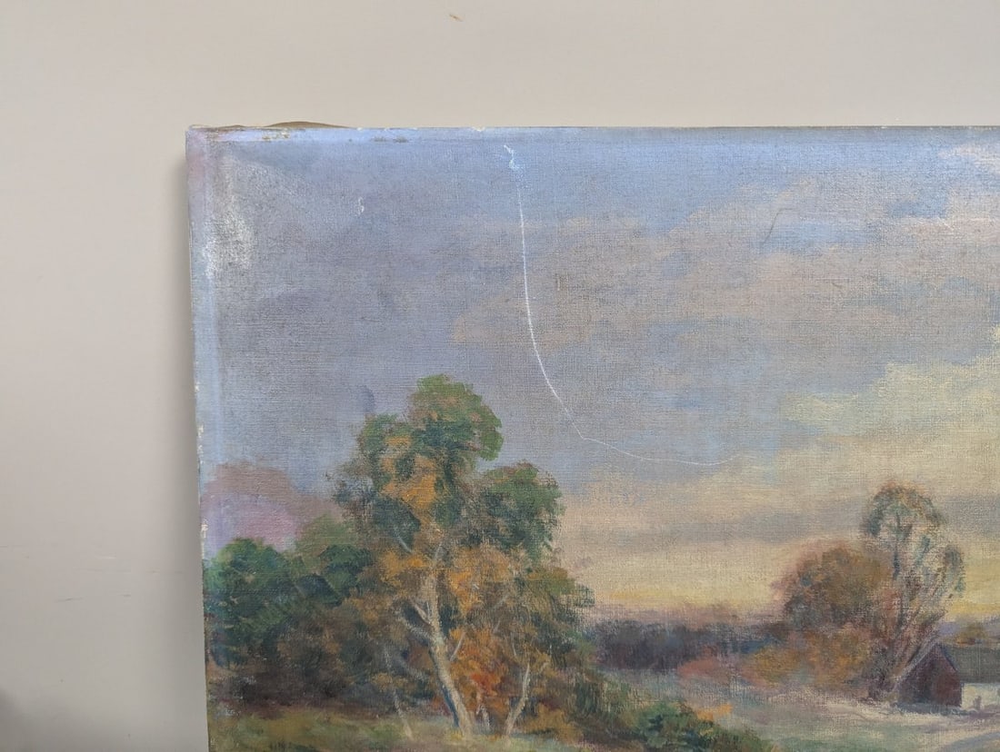 Charles Orville Engel Impressionist Landscape Oil Painting Rare Find - 2