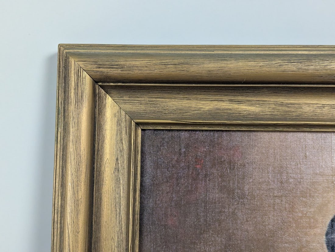 Framed Oil on Canvas Portrait of Monsignor McMillan by Jerrold - Vintage Artwork - 14