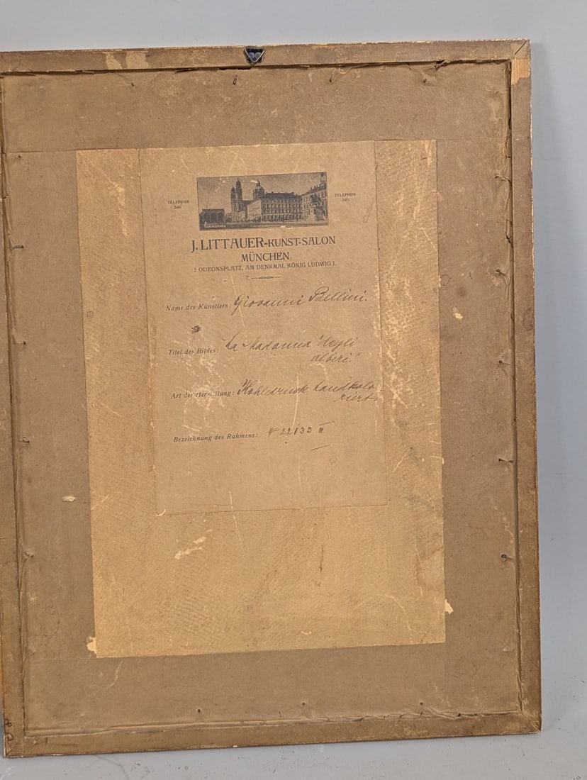 Framed Carbon Print after Giovanni Bellini Madonna degli Alberetti Antique Reproduction - 11