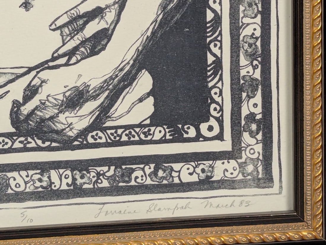 Lorraine Slampah Limited Edition Print In the Manner of Giovanni Bellini Framed Artwork - 10