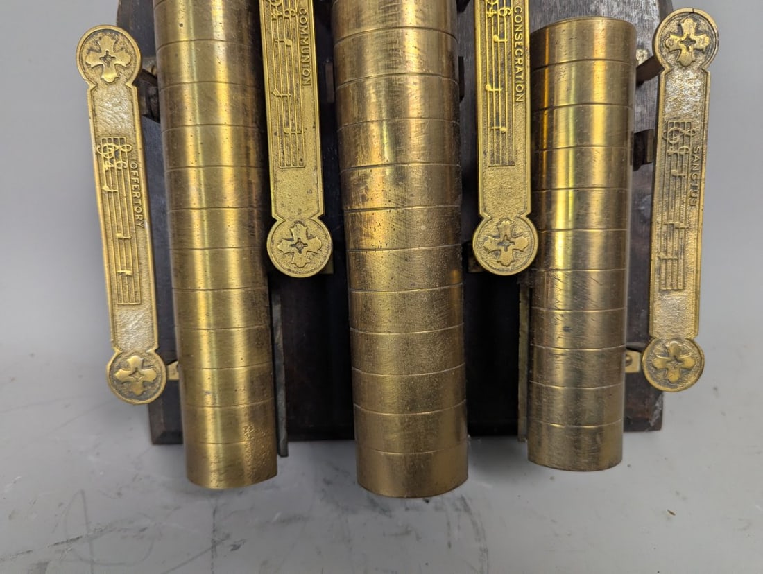 Antique J.C. Deagan Altar Gong Chime Unique Collectible Church Decor Musical Instrument - 6