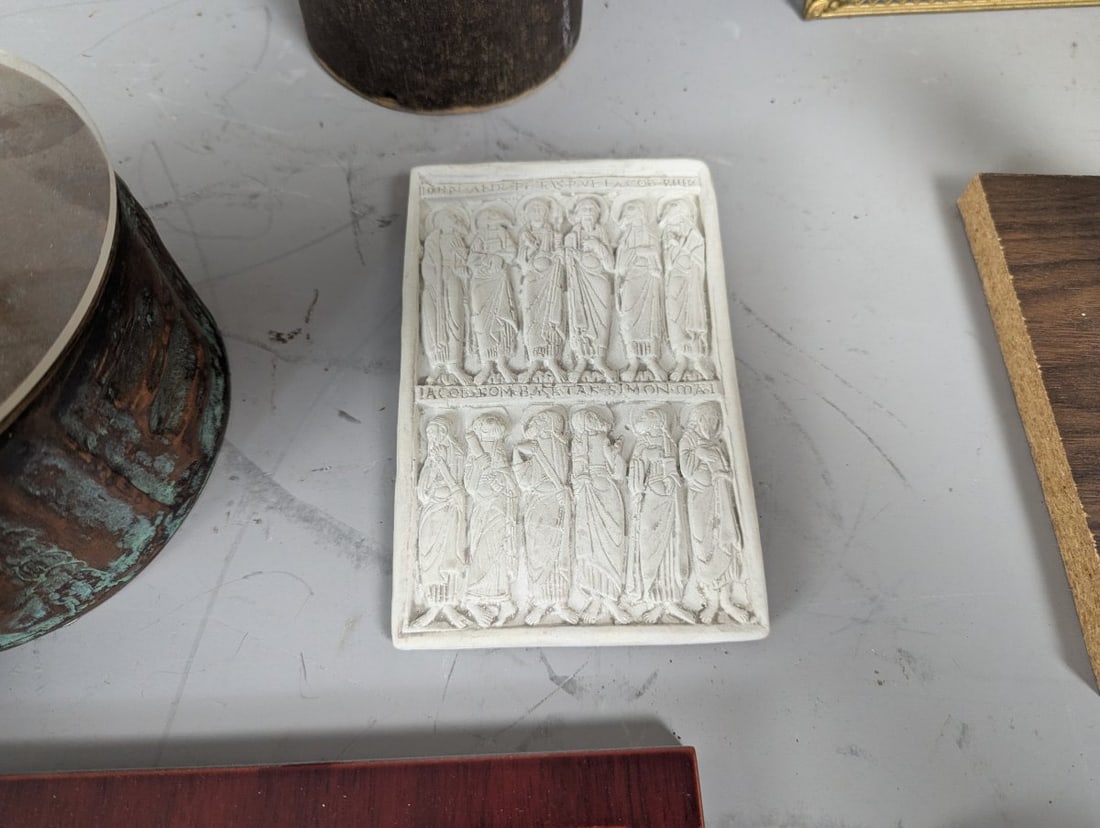 Antique Traveling Chalice Case Unique Design Collectible Religious Artifact - 11