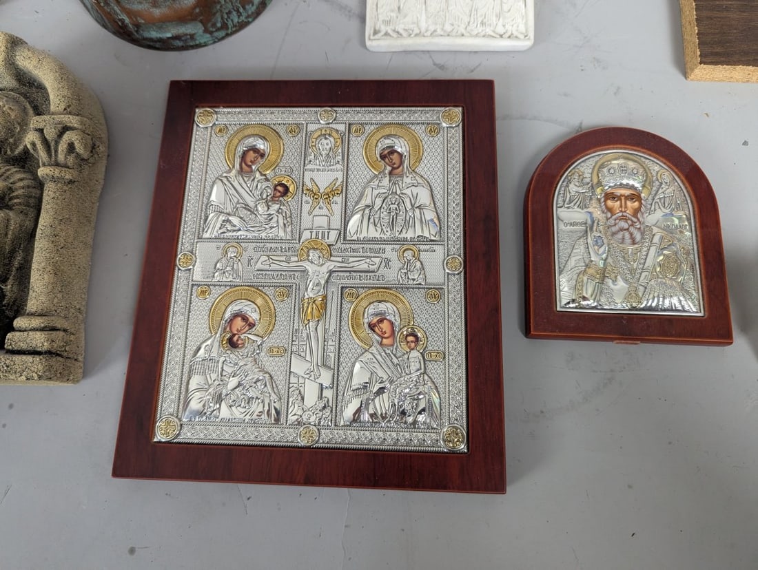 Antique Traveling Chalice Case Unique Design Collectible Religious Artifact - 9