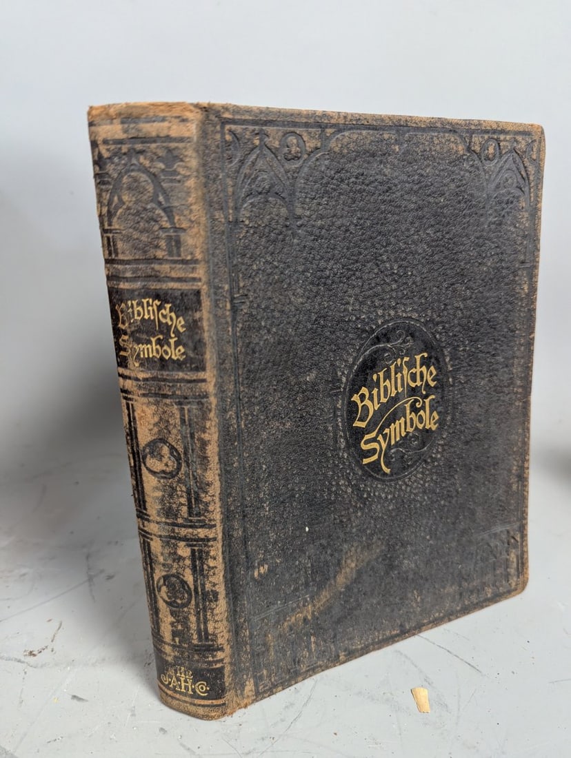 Lot of 7 Antique Christian Books from 19th Century with Decorative Cloth Bindings - 4