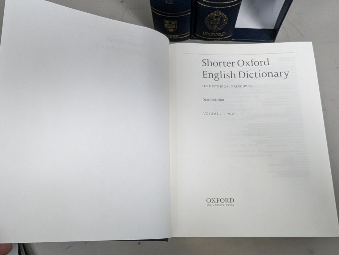 Shorter Oxford English Dictionary Sixth Edition Deluxe 4-Volume Boxed Set - 6