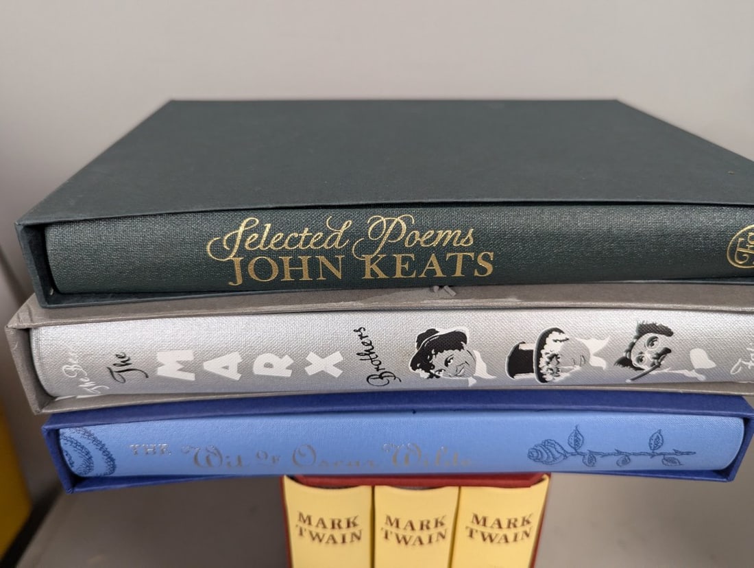 Folio Society Book Collection Mark Twain Oscar Wilde Marx Brothers John Keats - 3