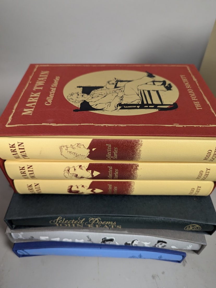 Folio Society Book Collection Mark Twain Oscar Wilde Marx Brothers John Keats - 4