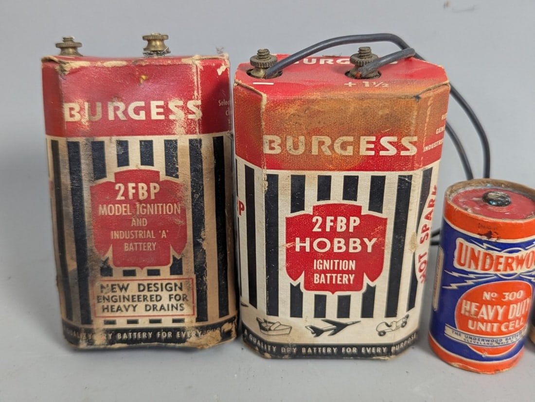 Vintage Dry Cell Battery Collection American German Brands 34 Lot - 8