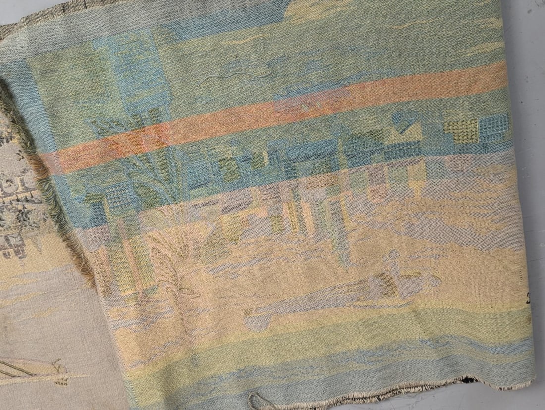 Circa 1927 Charles Lindbergh Spirit of St. Louis Commemorative Woven Tapestry - 7