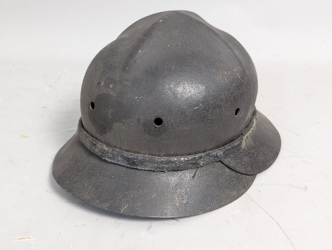 WWII British Zuckerman Civilian Protective Helmet Liner and Chinstrap: **Important** Please read below description on how to avoid high shipping costs. Bid on this iconic WWII British Zuckerman Civilian Protective 12 x 7 x 9 helmet liner. This essential piece of British
