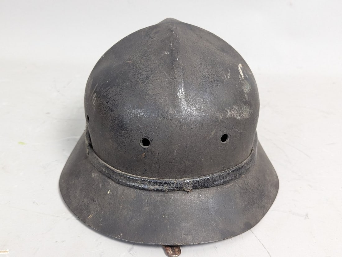 WWII British Zuckerman Civilian Protective Helmet Liner and Chinstrap - 3
