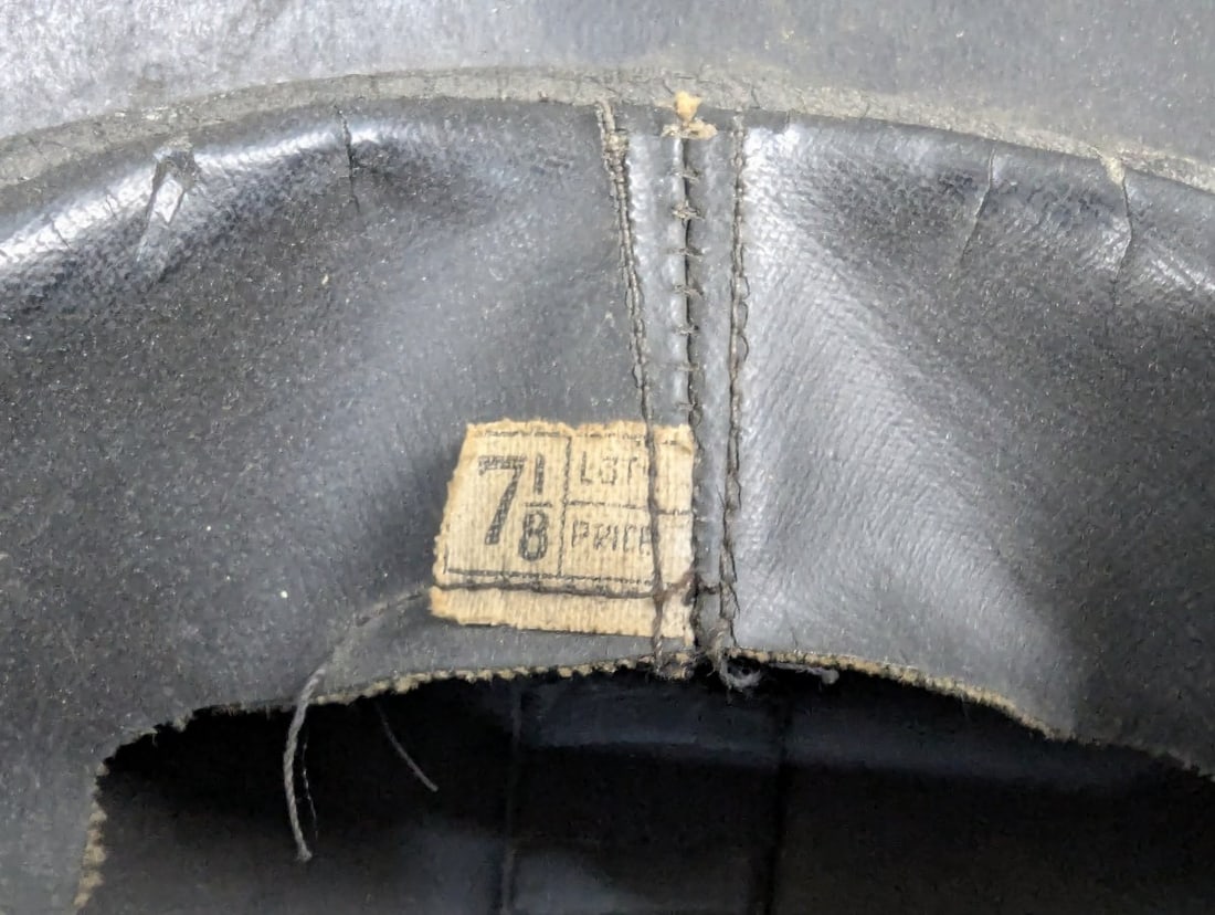 WWII British Zuckerman Civilian Protective Helmet Liner and Chinstrap - 7