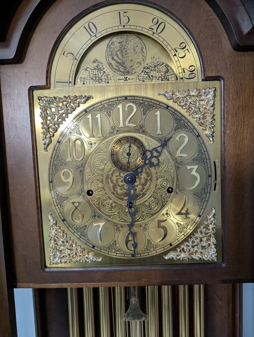 Howard Miller Grandfather Clock Model 610-199 Classic Triple Chime with Pendulum - 11
