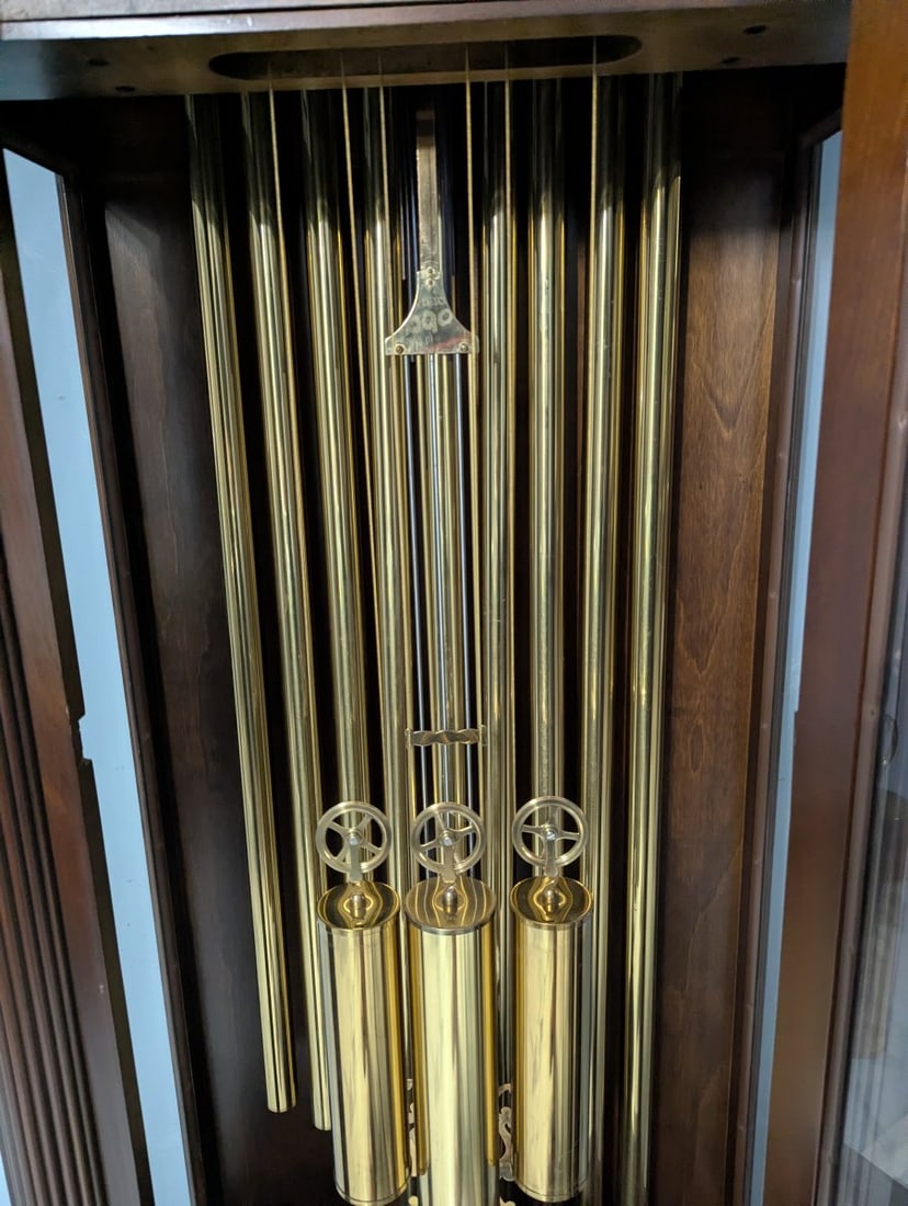 Howard Miller Grandfather Clock Model 610-199 Classic Triple Chime with Pendulum - 12