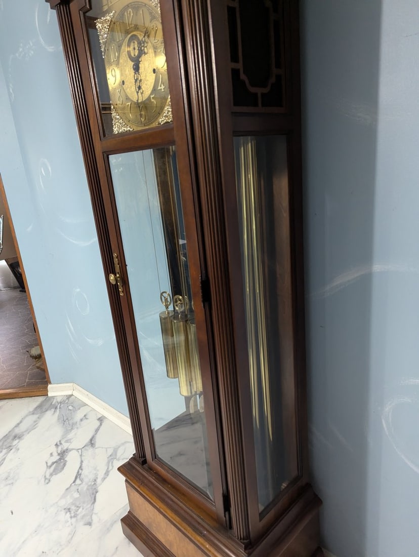 Howard Miller Grandfather Clock Model 610-199 Classic Triple Chime with Pendulum - 9