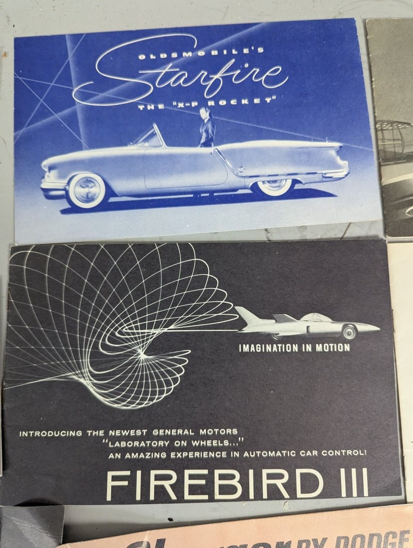 Vintage Concept Car Brochures Collection Lot of 15 Americana Retro Design 50s 60s - 3