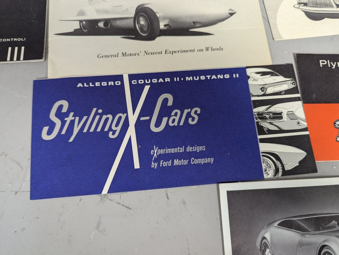 Vintage Concept Car Brochures Collection Lot of 15 Americana Retro Design 50s 60s - 9
