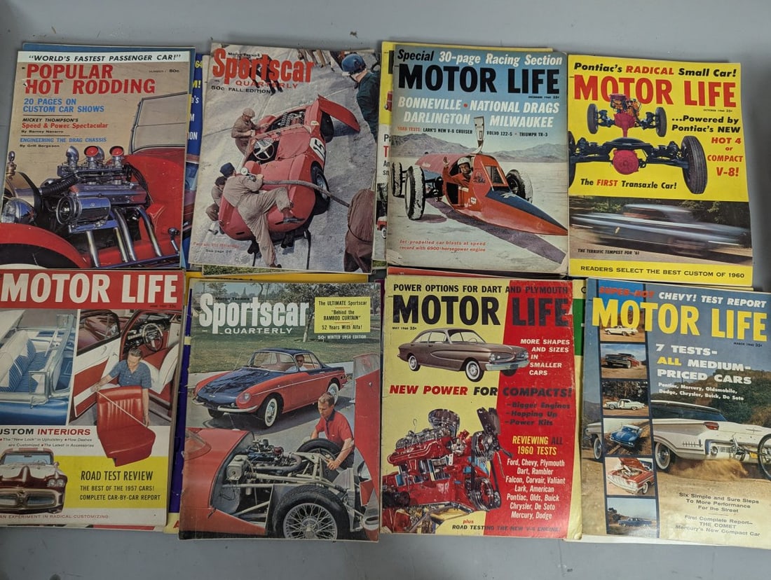 Lot of 50 Assorted Vintage Automotive Magazines including Hot Rod Motor Trend & More - 4