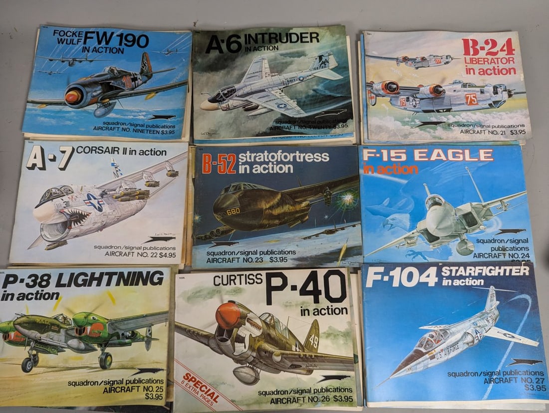 Squadron/Signal Publications Aircraft in Action Book Collection 1-36, 40, 41, 43 - 4