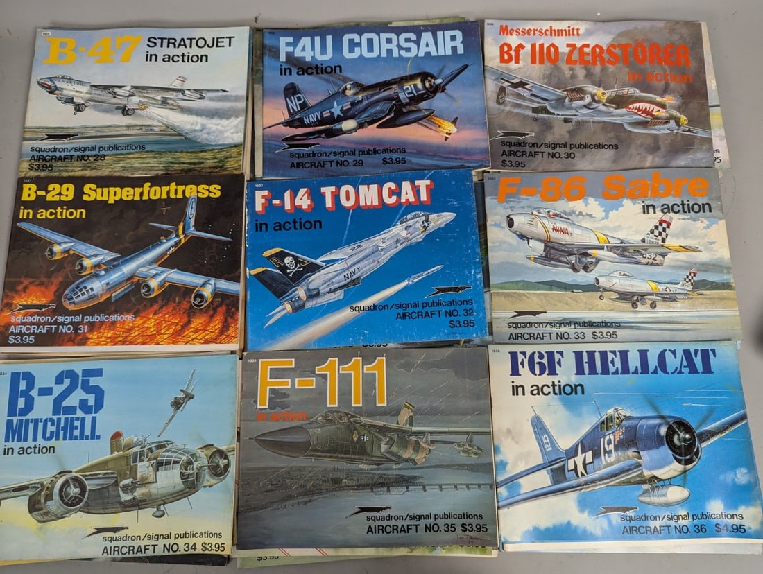 Squadron/Signal Publications Aircraft in Action Book Collection 1-36, 40, 41, 43 - 5