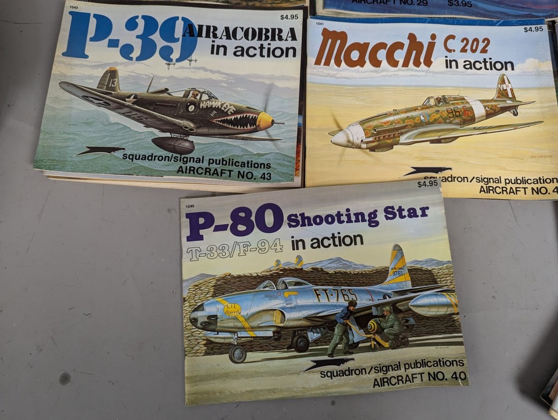 Squadron/Signal Publications Aircraft in Action Book Collection 1-36, 40, 41, 43 - 6