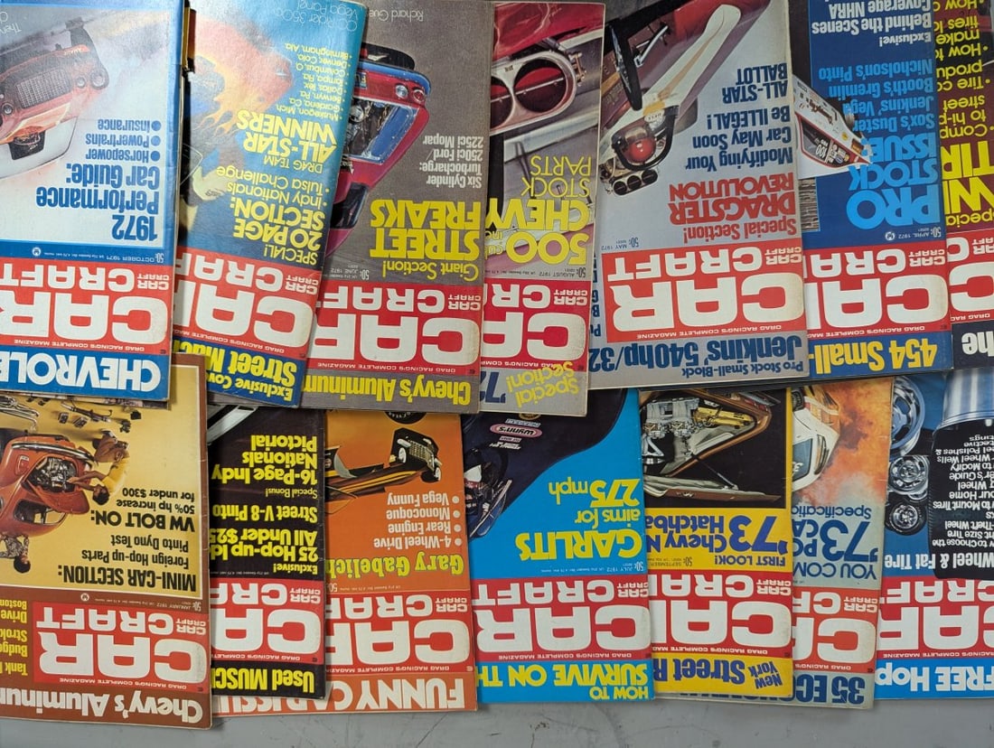 Vintage Collection of 54 Magazines Car Craft Sports Cars Illustrated 1950s-1970s - 5